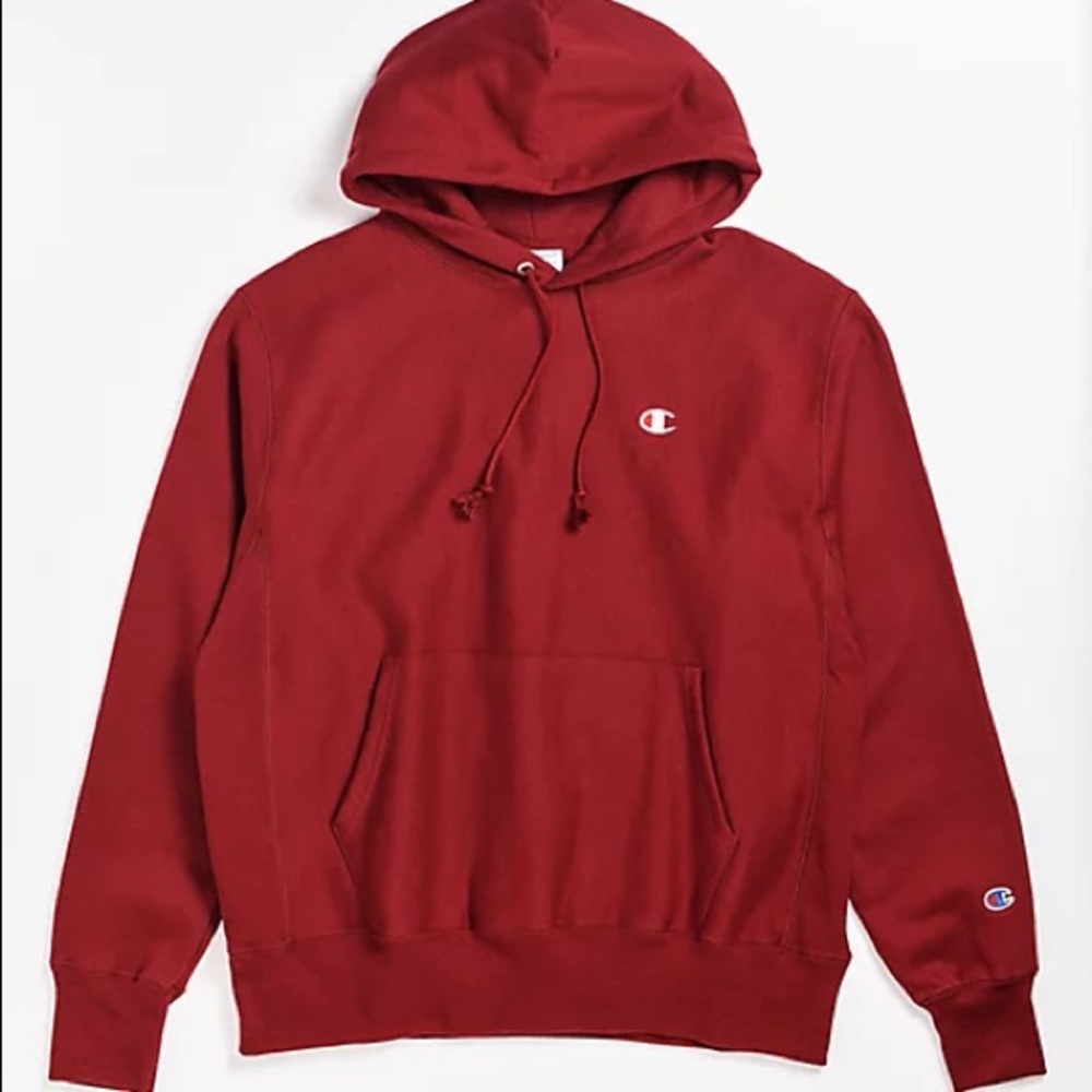 Champion Reverse Weave Burgundy/Maroon Hoodie